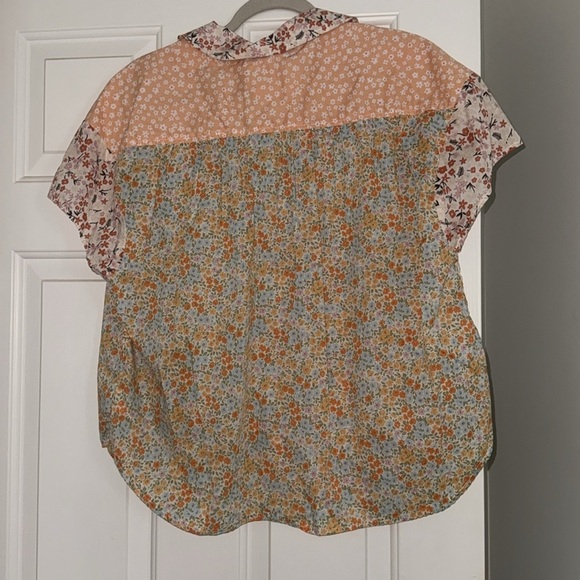 American Eagle Outfitters Floral Patchwork Shirt - Picture 6 of 7